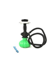 Shisha acrílica verde y negra