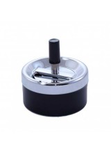 Cenicero pulsador negro