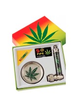 Set de pipa y grinder metal